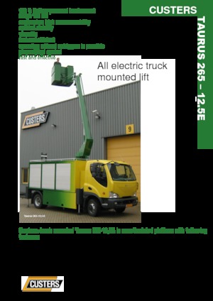 Anhänger-Gelenkarbeitsbühnen Custers Taurus 265-12,5E