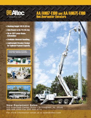 Anhänger-Gelenkarbeitsbühnen Altec AN67-E100