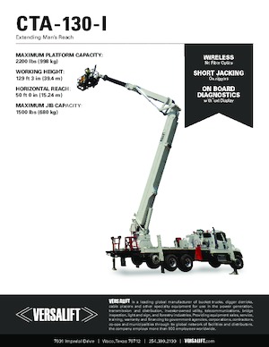 Anhänger-Gelenkarbeitsbühnen Versalift CTA-130-I (CONDOR)