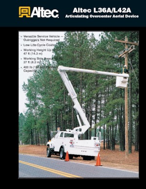 Anhänger-Gelenkarbeitsbühnen Altec L42A