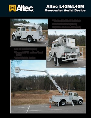 Anhänger-Gelenkarbeitsbühnen Altec L45M