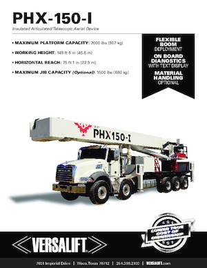 Anhänger-Gelenkarbeitsbühnen Versalift PHX-150-I (PHOENIX)