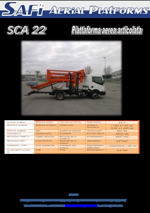 LKW-Gelenkarbeitsbühnen Safi SCA 22 