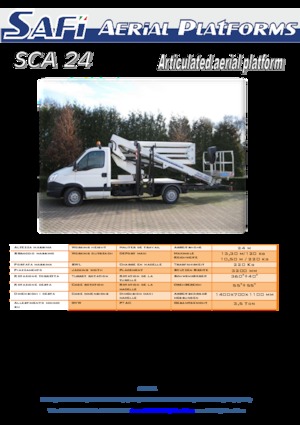 LKW-Gelenkarbeitsbühnen Safi SCA 24 HE 