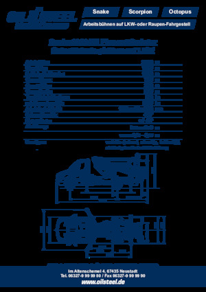 Anhänger-Gelenkarbeitsbühnen Oil & Steel Snake 2010H Plus