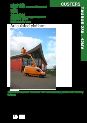 Anhänger-Gelenkarbeitsbühnen Custers Taurus 230- 12MV