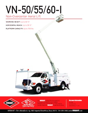 Anhänger-Gelenkarbeitsbühnen Versalift VN-55-I 