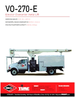 Anhänger-Gelenkarbeitsbühnen Versalift VO-270-REV