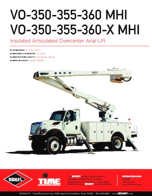 Anhänger-Gelenkarbeitsbühnen Versalift VO-350-MHI