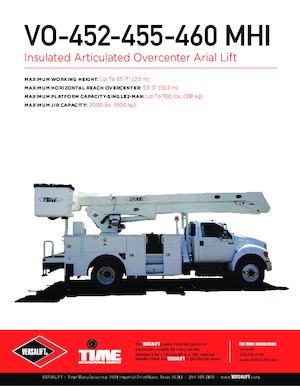 Anhänger-Gelenkarbeitsbühnen Versalift VO-455-MHI