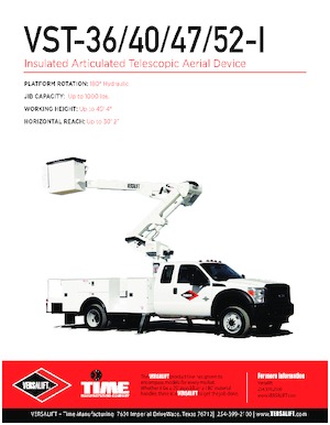 Anhänger-Gelenkarbeitsbühnen Versalift VST-36-I