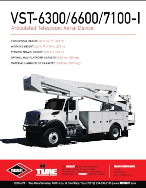 Anhänger-Gelenkarbeitsbühnen Versalift VST-6600-I