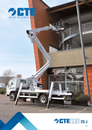 Anhänger-Gelenkarbeitsbühnen CTE ZED 26 JH