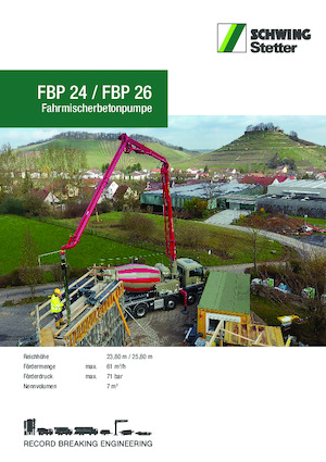 Autobetonpumpen SCHWING-Stetter FBP 24