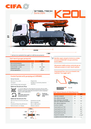 Autobetonpumpen CIFA K20L 