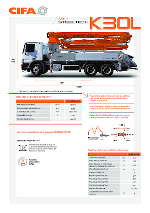 Autobetonpumpen CIFA K30L 