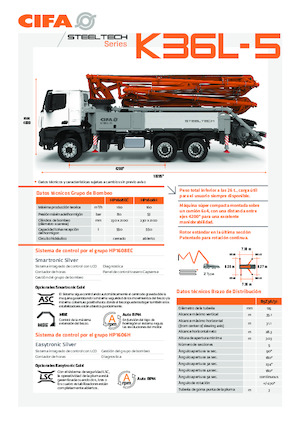 Autobetonpumpen CIFA K36L-5