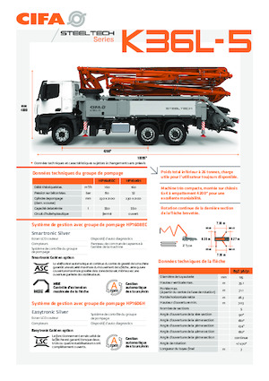 Autobetonpumpen CIFA K36L-5