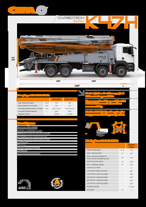 Autobetonpumpen CIFA K47H