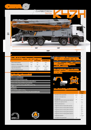 Autobetonpumpen CIFA K47H
