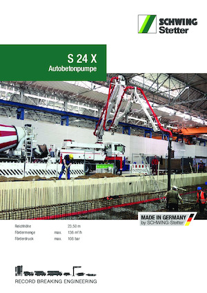 Autobetonpumpen SCHWING-Stetter S 24 X