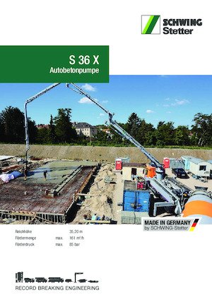Autobetonpumpen SCHWING-Stetter S 36 X