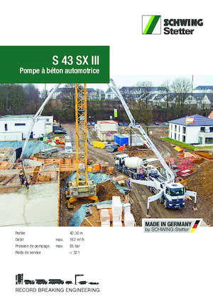 Autobetonpumpen SCHWING-Stetter S 43 SX III