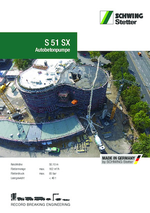 Autobetonpumpen SCHWING-Stetter S 51 SX