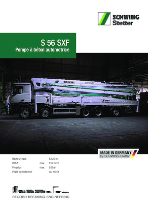Autobetonpumpen SCHWING-Stetter S 56 SXF
