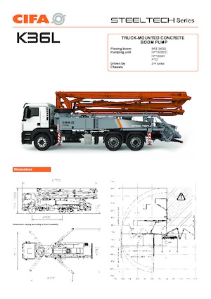 Autobetonpumpen CIFA K36L