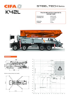 Autobetonpumpen CIFA K42L