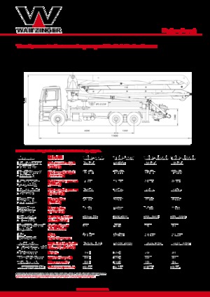 Autobetonpumpen Waitzinger THP 125