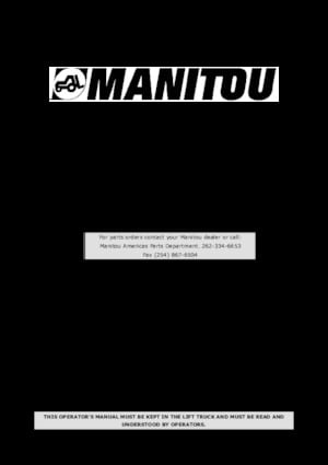 Mitnahmestapler Diesel Manitou TMT 55