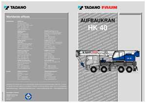 Tele-Aufbaukrane (LKW) Tadano HK 40