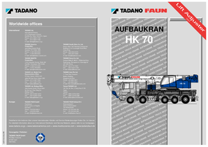 Tele-Aufbaukrane (LKW) Tadano HK 70