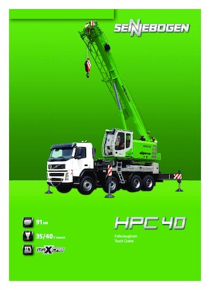 Tele-Aufbaukrane (LKW) Sennebogen HPC 40