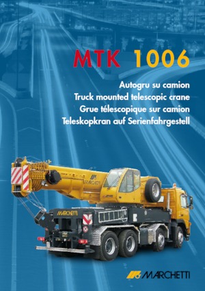 Tele-Aufbaukrane (LKW) Marchetti MTK 1006