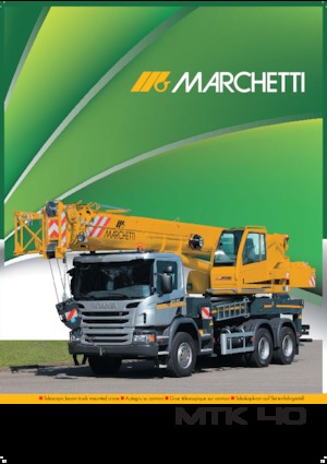 Tele-Aufbaukrane (LKW) Marchetti MTK 40