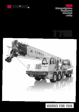 Tele-Aufbaukrane (LKW) TEREX CRANES T 780