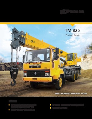 Tele-Aufbaukrane (LKW) Til TM 825