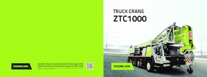 Tele-Aufbaukrane (LKW) Zoomlion ZTC1000