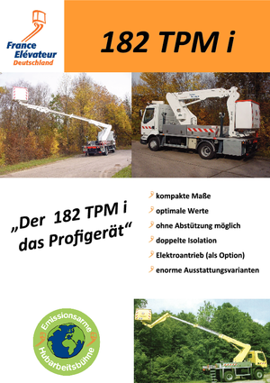 LKW-Teleskoparbeitsbühnen France Elévateur 182 TPM