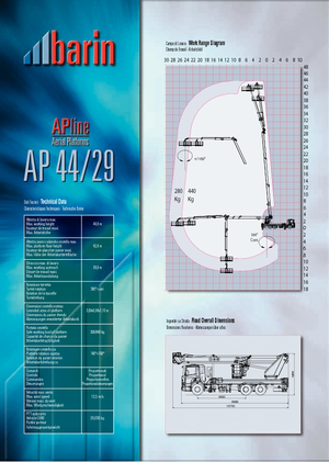Anhänger-Gelenkarbeitsbühnen Barin AP 44/29