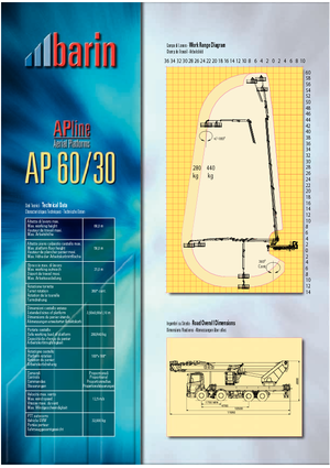 Anhänger-Gelenkarbeitsbühnen Barin AP 60/30