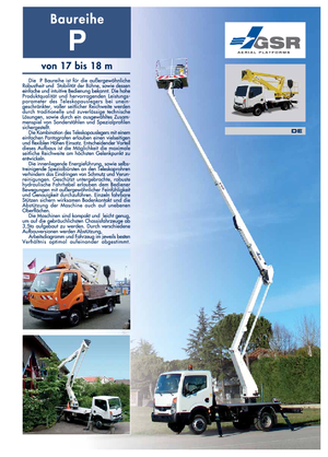 Anhänger-Gelenkarbeitsbühnen GSR E 180 P Comfort