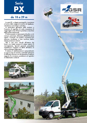 Anhänger-Gelenkarbeitsbühnen GSR E 180 PX Comfort