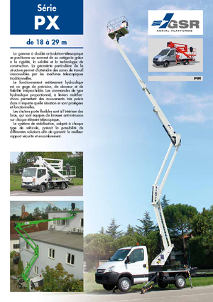 Anhänger-Gelenkarbeitsbühnen GSR E 180 PX Comfort