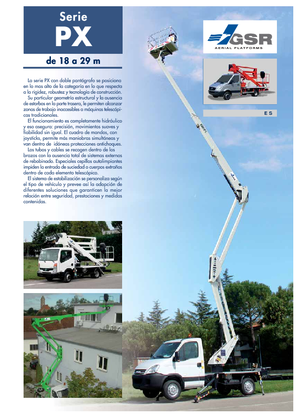 Anhänger-Gelenkarbeitsbühnen GSR E 180 PX Basic