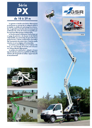 Anhänger-Gelenkarbeitsbühnen GSR E 180 PX Basic