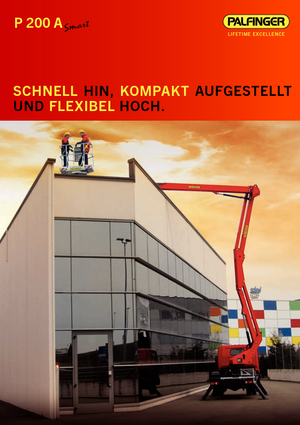 Anhänger-Gelenkarbeitsbühnen Palfinger P 200 A